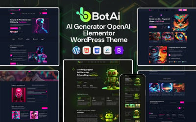 BotAi - Tema de WordPress para tecnología y agencias de inteligencia artificial