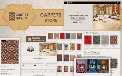 Carpet Haven - Mattbutik Shopify-tema