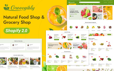 Grovegibly – Élelmiszerbolt Shopify 2.0 reszponzív téma