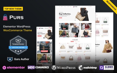 Purs - Loja de bolsas e bolsas de couro WooCommerce WordPress Theme