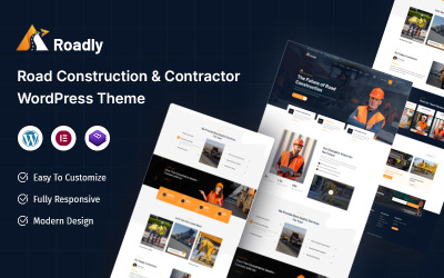 Roadly – Road Construction &amp;amp; Contractor WordPress-tema