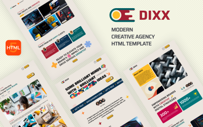 Dixx – šablona HTML webových stránek Creative Digital Agency