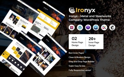 Ironyx – Thème WordPress pour les entreprises de métallurgie et d&amp;#39;acier