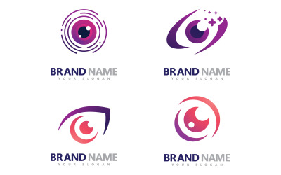 Plantilla de diseño de logotipo de Creative Concept Eyes, icono de logotipo de cuidado de los ojos 14