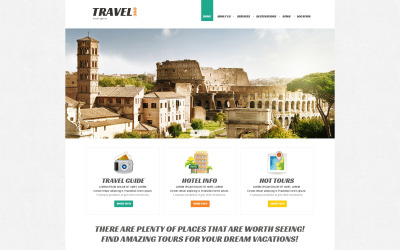 Template Joomla de viagens adequadas