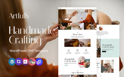 Artfully - многоцелевая тема WordPress Elementor для рукоделия и творчества