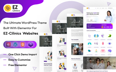 EZ Clinic: Omfattande Medical &amp;amp; Health Clinic WordPress-tema