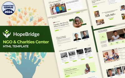 Hope Bridge - NGO Charity &amp;amp; Fundraising HTML Template