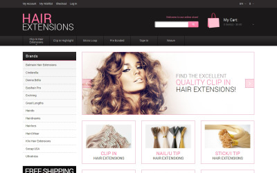 Doğal Saç Uzantıları Magento Teması