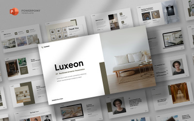 Luxeon - Powerpoint šablona Real Estate &amp;amp; Interior Design