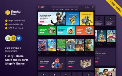 Flashy — адаптивная тема Shopify для игрового магазина и киберспорта