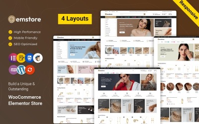 Gemstore – WooCommerce-Theme für Schmuck, Uhren und Edelsteingeschäfte