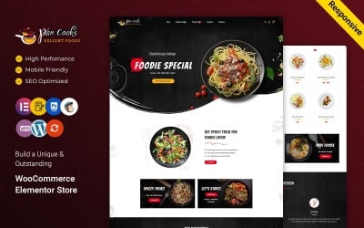 Pancook - Restoran ve Gıda Mağazası Kafe Duyarlı WooCommerce WordPress Teması