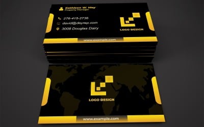 Business Card Template - E-card Template with Customizable Designs - 767