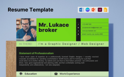 Curative Resume Template.