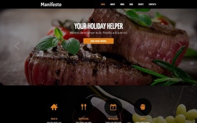 Cafe and Restaurant Responsive Joomla Template