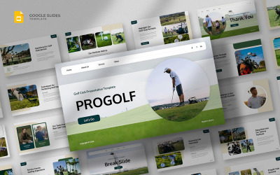 Progolf - Modèle de diapositives Google pour club de golf