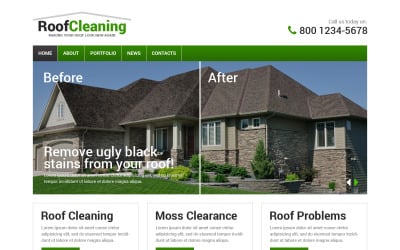 Roofing Company Drupal Template