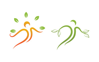 Illustrazione vettoriale del logo Human Healthy v.2