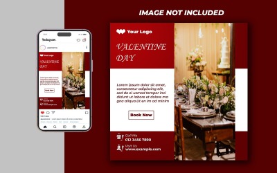 Modello di post sui social media per San Valentino 5