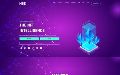 Neo - Modello di pagina di destinazione HTML5 NFT