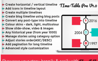 WpTimeTable v1.0 - Konečný plugin časové osy