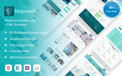 Hopewell – Spoedeisende zorg en medische HTML-sjabloon