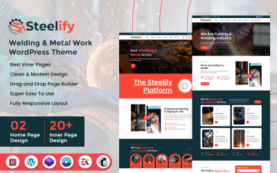 Steelify — тема WordPress для сварки и металлообработки