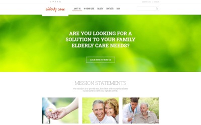 Elderly Care Responsive Joomla Template