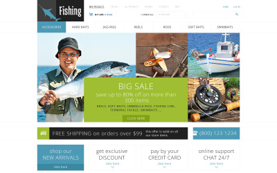 Fishing ZenCart Template