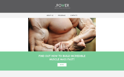 Responsive Newsletter-Vorlage für Bodybuilding