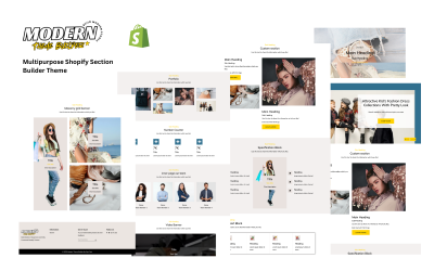 Section Builder - Loja multiuso, moda e skin Shopify Theme Builder