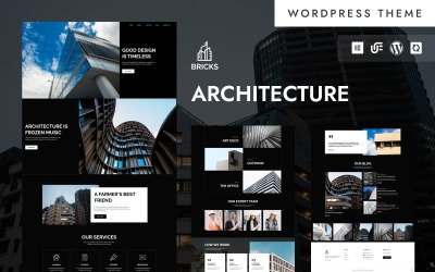 Briques – Thème WordPress Elementor pour l&amp;#39;architecture et la construction modernes