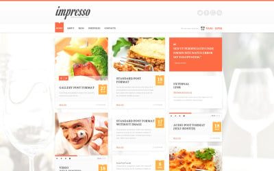 European Restaurant Responsive WordPress Theme