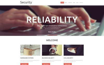 Plantilla Joomla de servicios de seguridad