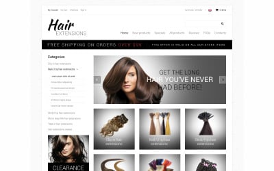 Hair Salon ZenCart Template