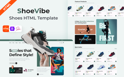 Shoe Vibe - Šablona webu HTML obchodu s obuví