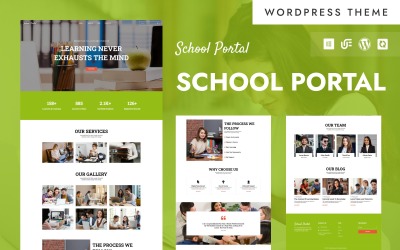 Okul Portalı - Eğitim Enstitüsü Portalı WordPress Elementor Teması