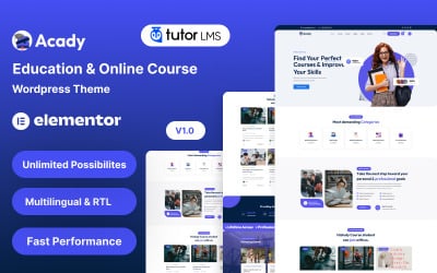 Acady – WordPress-Theme für Bildung und Online-Kurse