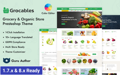 Grocable - Thème réactif PrestaShop pour épicerie et supermarché en ligne