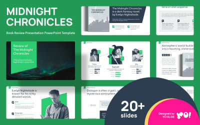 MIDNIGHT CHRONICLES Book Review Presentation PowerPoint Template