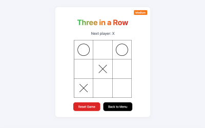 Three in a Row: AI-Powered Mind Battle