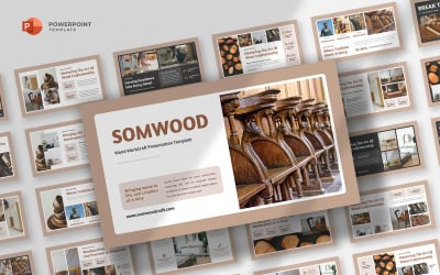 Somwood - Powerpoint-sjabloon voor timmerwerk en houtbewerking