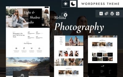 Melissa - Tema Elementor de WordPress para estudio de fotografía profesional