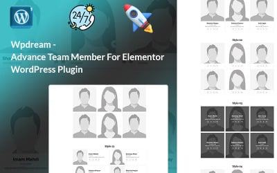 Wpdream - Advance Team Member For Elementor WordPress Plugin