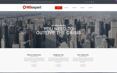 Investment Company Responsive Website Template