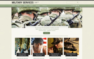 Military Drupal Template