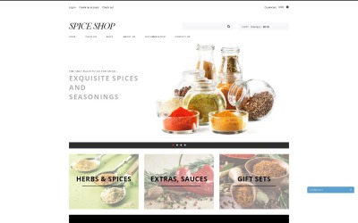 Tema Shopify sensible a la tienda de especias