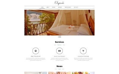 Hotels  Motels Joomla Template