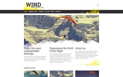 Paragliding Responsive Joomla Template